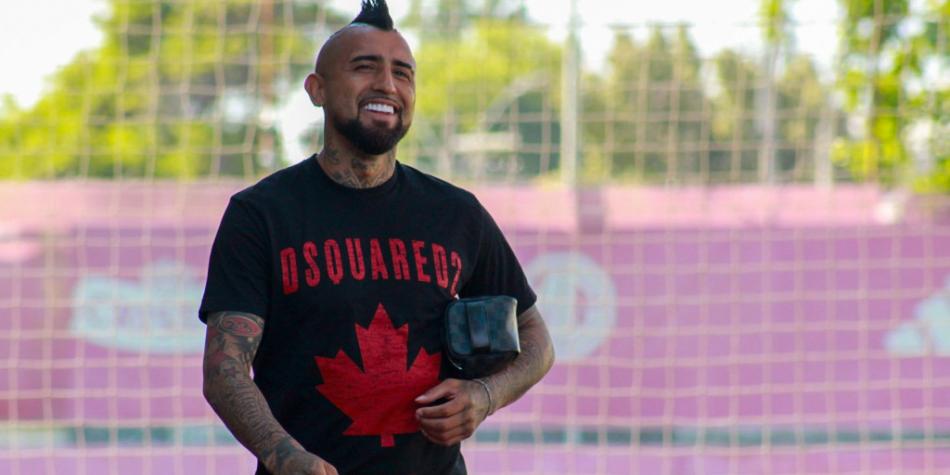 Arturo Vidal se presentó a la selección de Chile
