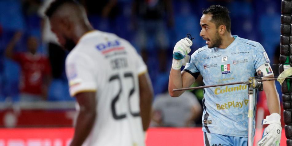James Aguirre, en América vs Once Caldas