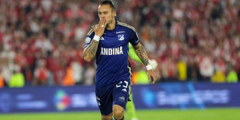 Leonardo Castro en Santa Fe vs Millonarios