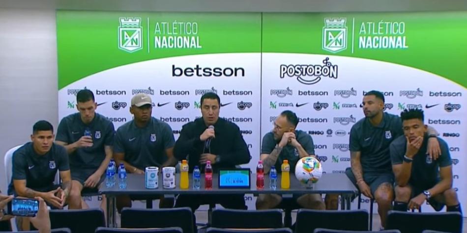 Rueda de prensa de Nacional tras empate con Millonarios