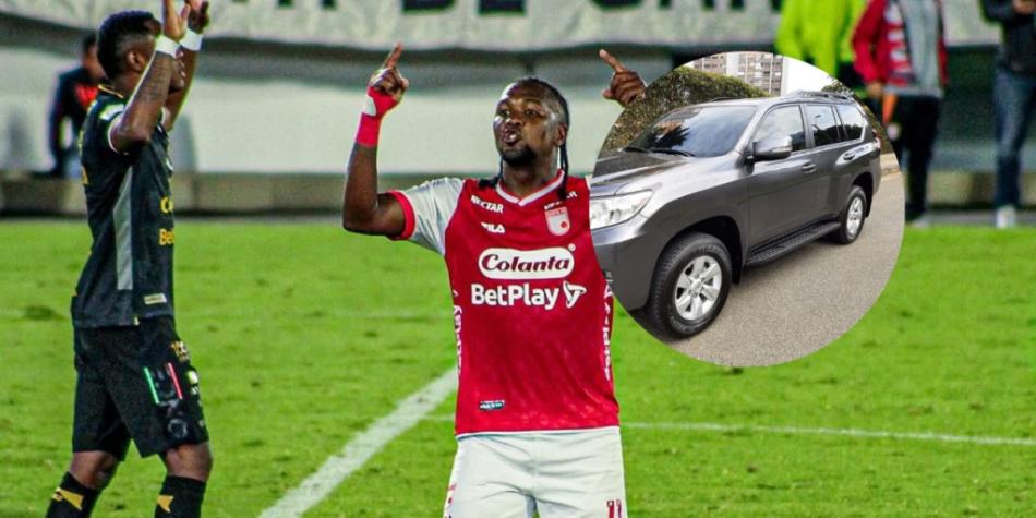 Vehículo de Hugo Rodallega