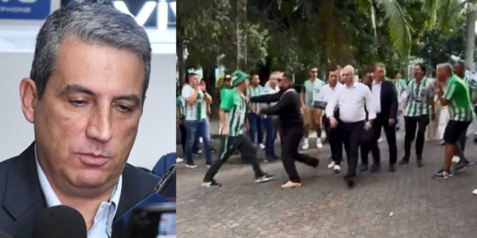 Hinchas de Nacional quisieron agredir a presidente Dimayor