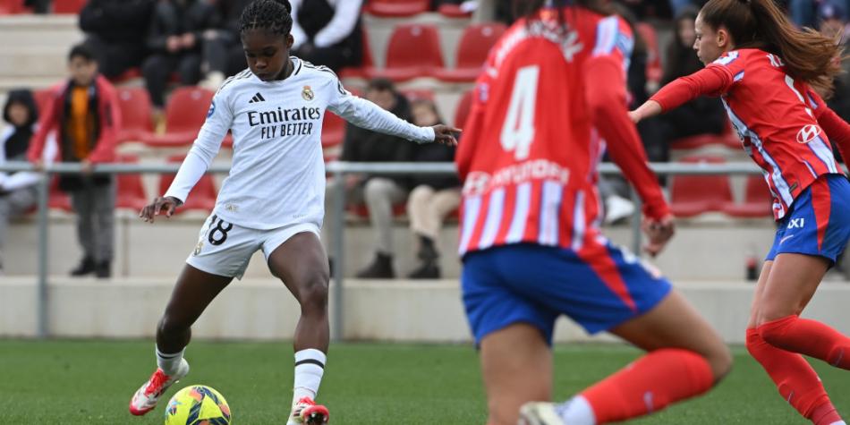 Linda Caicedo en Atlético de Madrid vs Real Madrid