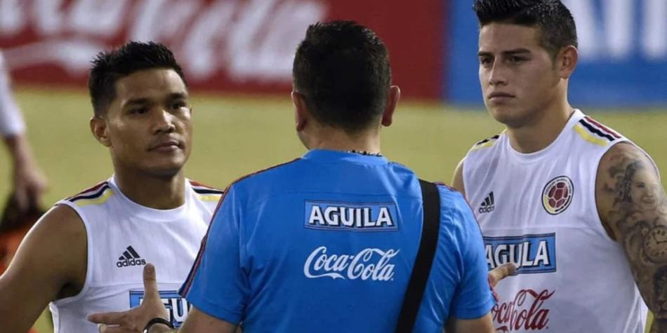 James Rodríguez y Teófilo Gutiérrez