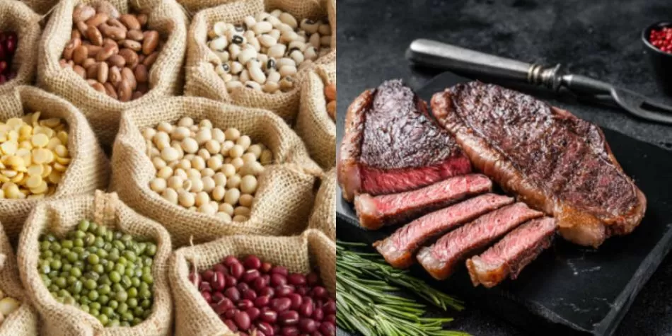 ¿Carne o legumbres: qué es más saludable comer?