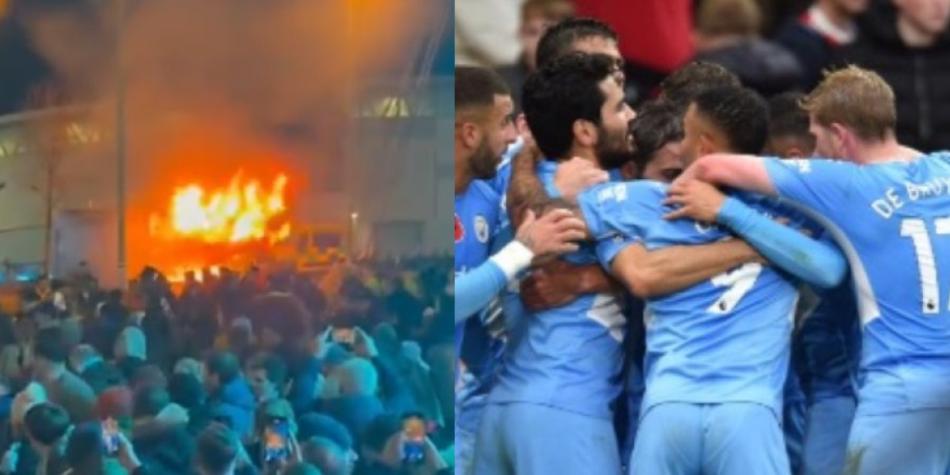 Incendio en Etihad Stadium
