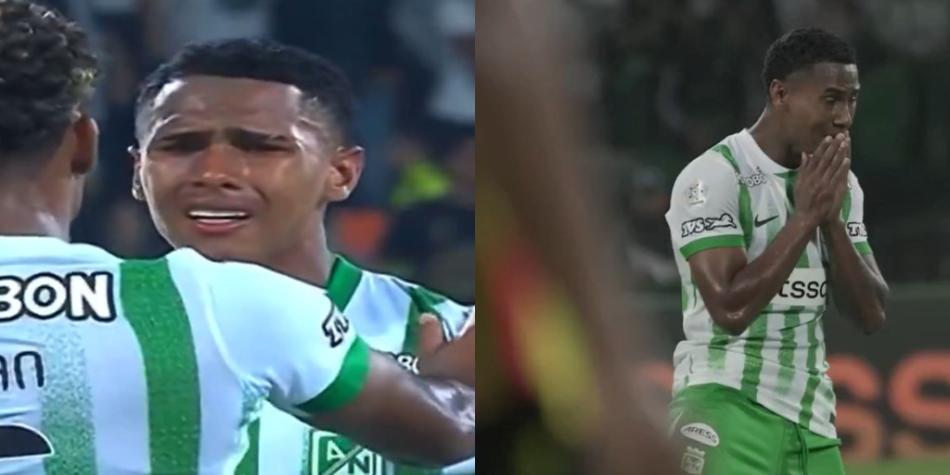 Jugador Nacional llorando