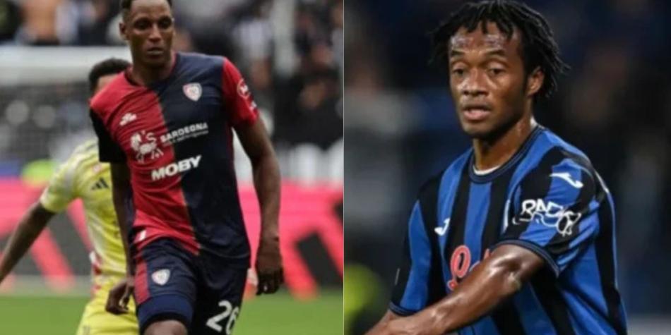 Yerry Mina y Juan Guillermo Cuadrado