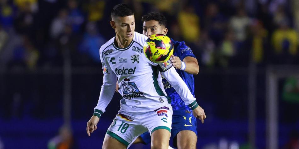 James Rodríguez en América vs León