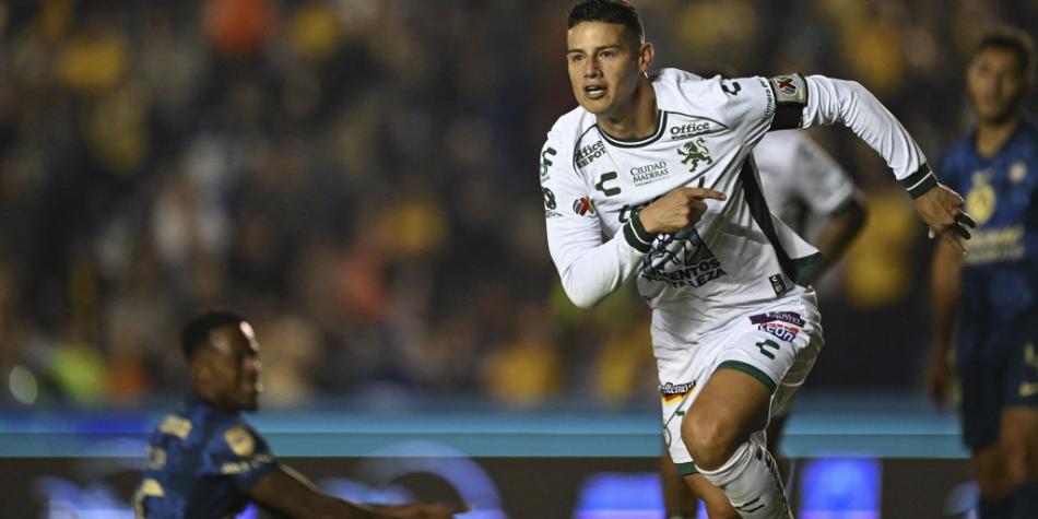James Rodríguez en América vs León
