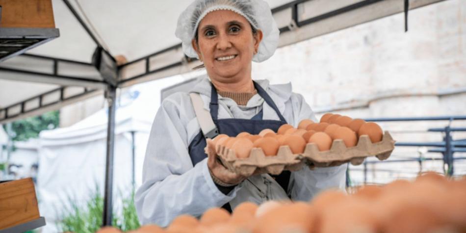 Mercado campesino en Bogotá
