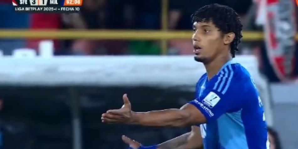 Juan Carlos Pereira, expulsado en Millonarios