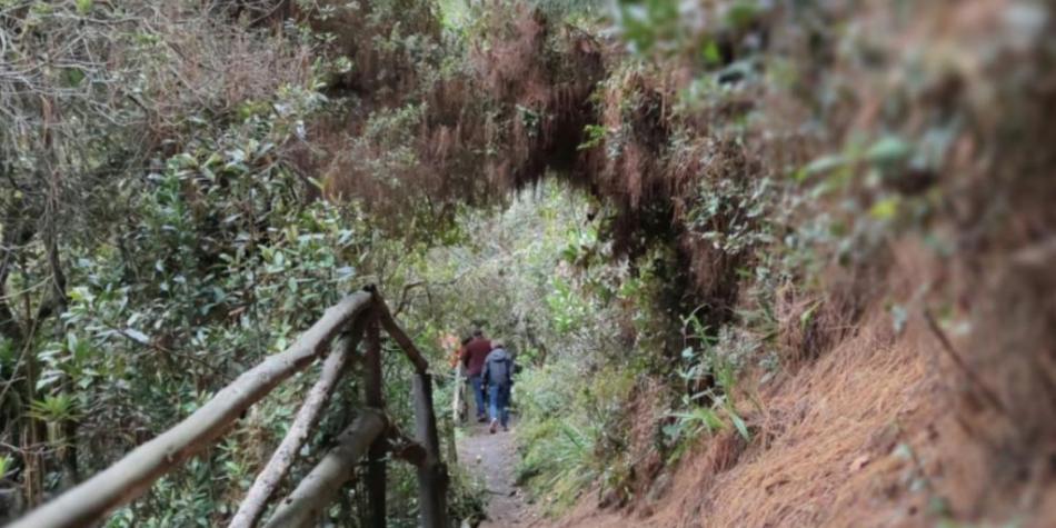 Ruta de senderos en Bogotá