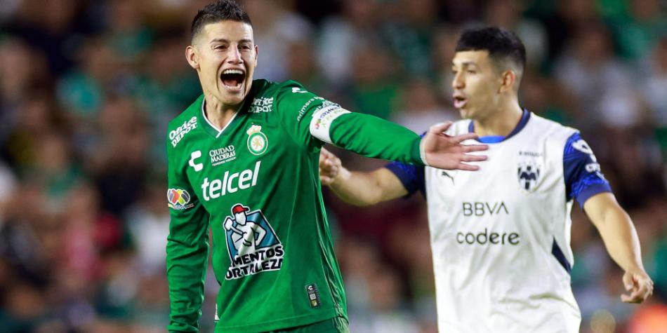 James Rodríguez en Monterrey vs León