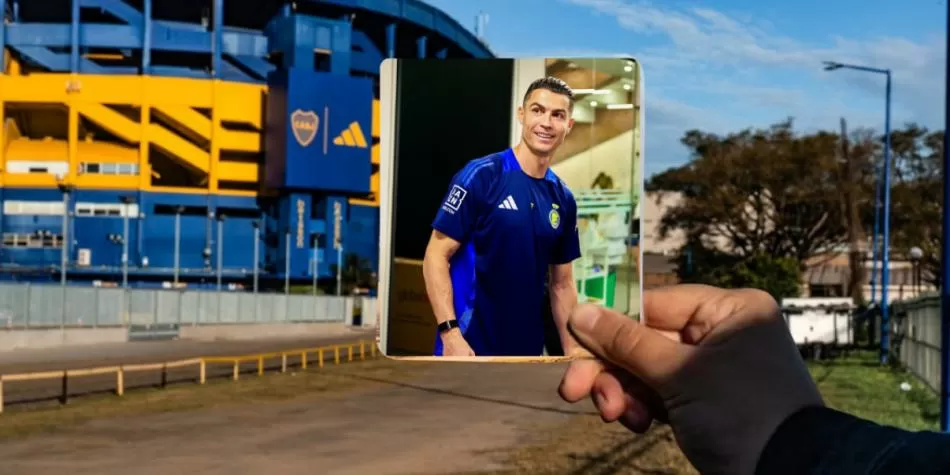 Cristiano Ronaldo con Boca Juniors