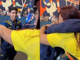 Abrazo Ángel Barajas