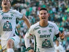 Primer gol de James Rodríguez con León
