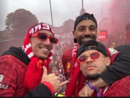 Luis Díaz, desfile de Liverpool campeón
