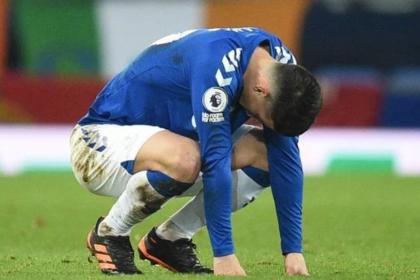 James Rodriguez hasn’t played an official game in four months  Everton Crisis and Selection |  Colombians Abroad